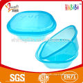Square plastic clear baby bowl for children